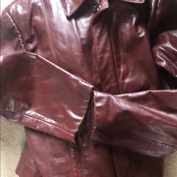 FLASH SALE! VTG 70s Wilson’s red leather jacket zip out lining &inside pockets! - Picture 6 of 6